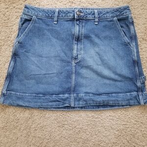 Lee Light Blue Denim Mini Skirt